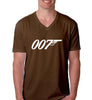 James Bond 007 Short Sleeve V Neck Men T Shirts