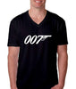 James Bond 007 Short Sleeve V Neck Men T Shirts