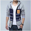 Men Fashion Autumn Patchwork Jacket